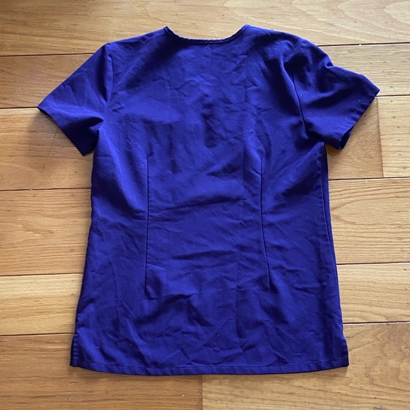 Dark Figs Purple Scrub Set Top/Bottom XXS - Picture 4 of 11